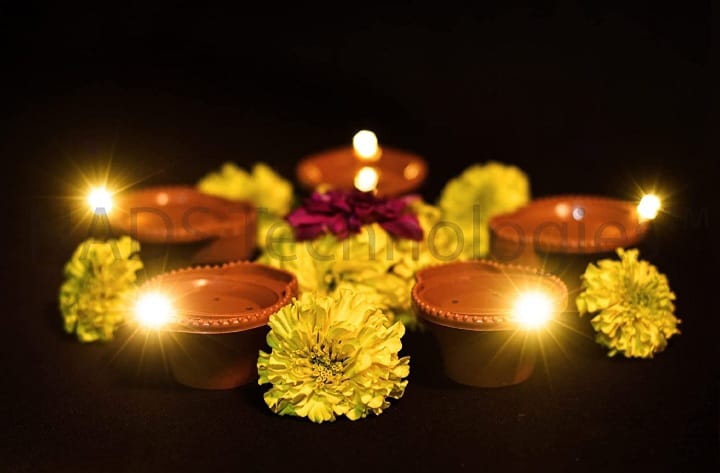 Water Sensor Magic Diya – Set of LED Diya for Diwali Decor