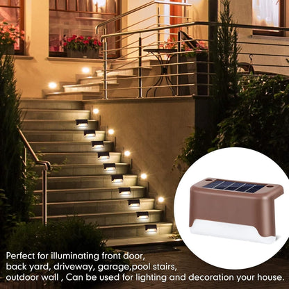 Solar Deck Lights Outdoor – Pack of 4