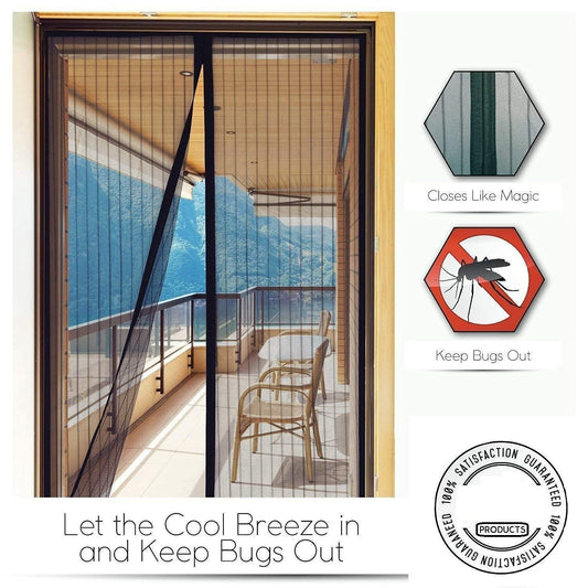 Magnetic Mesh Screen Door Curtain - Anti-Mosquito and Pet-Friendly