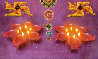 Water Sensor Magic Diya – Set of LED Diya for Diwali Decor